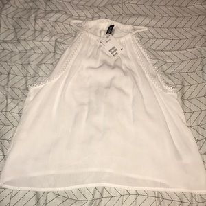 Brand new white H&M halter top